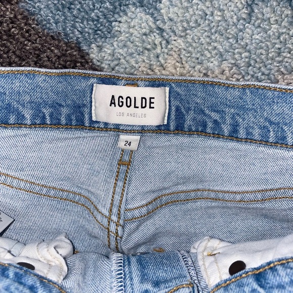 AGOLDE Riley High Rise Straight Crop Jeans size 24 - Picture 7 of 9